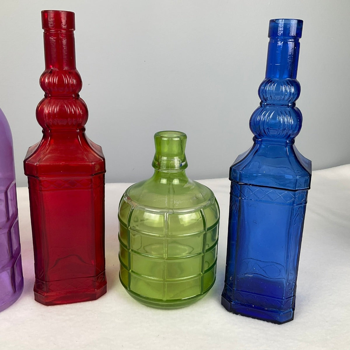 Colorful Full Size Decorative Glass Bottles