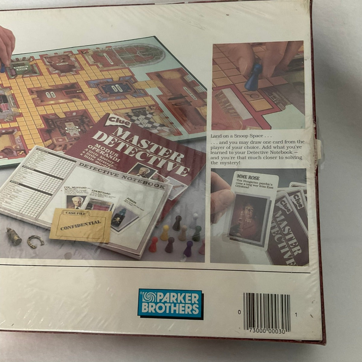 Clue Master Detective Board Game 1998 Version - Back Right