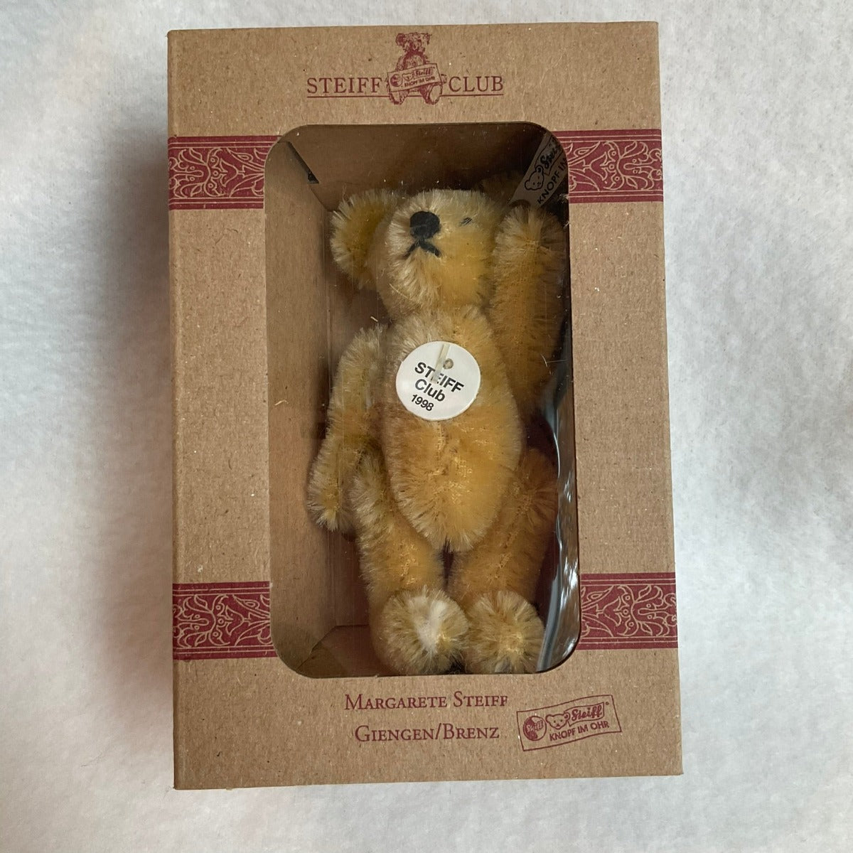 1998 Steiff Club Gift Membership Kit - Miniature Teddy Bear