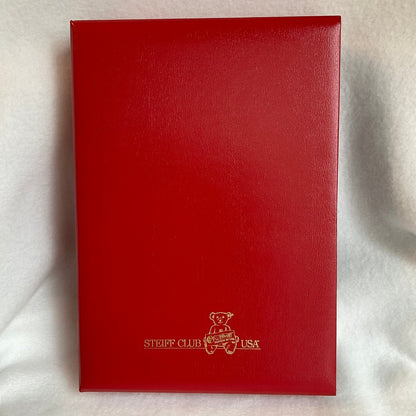 1998 Steiff Club Gift Membership Kit - Red Folio Case