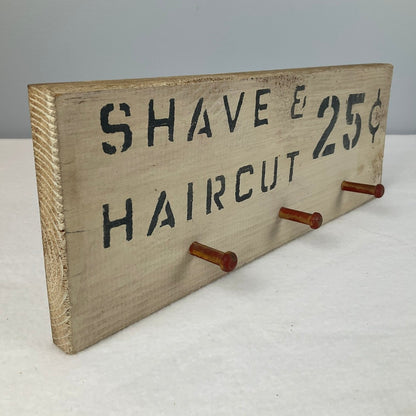 Shave Haircut Decorative Wall Sign - Side View