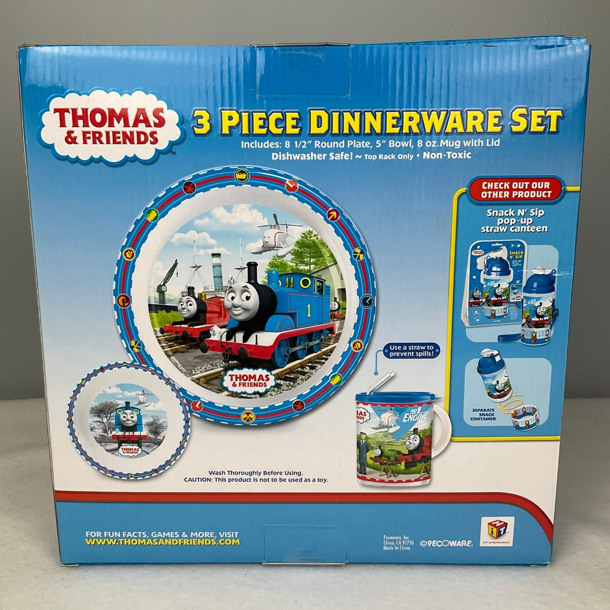 Thomas and Friends 3-Piece Dinner Set - Back