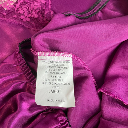 Sexy Purple Lingerie 2 Piece Camisole and High Cut Panties - Washing Instructions