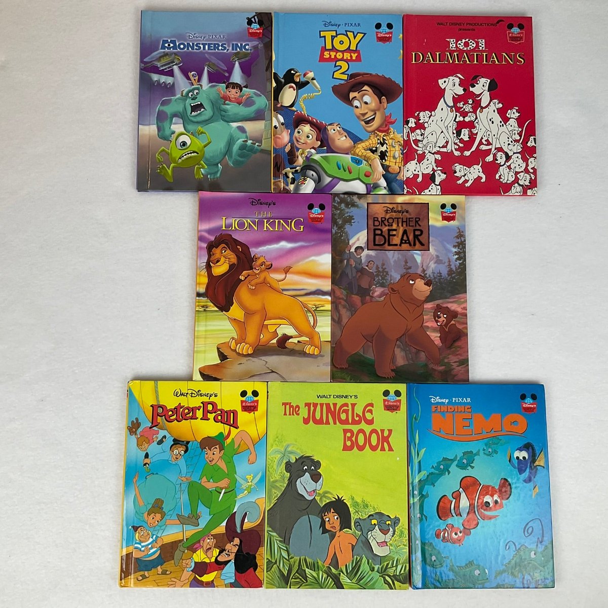 Walt Disney Wonderful World of Reading Lot of 8 Children's Books - Front