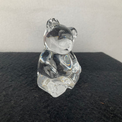 Princess House Vintage Crystal Teddy Bear - Side View