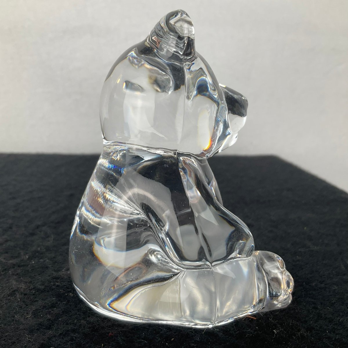 Princess House Vintage Crystal Teddy Bear - Side View