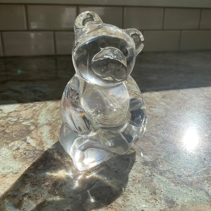 Princess House Vintage Crystal Teddy Bear