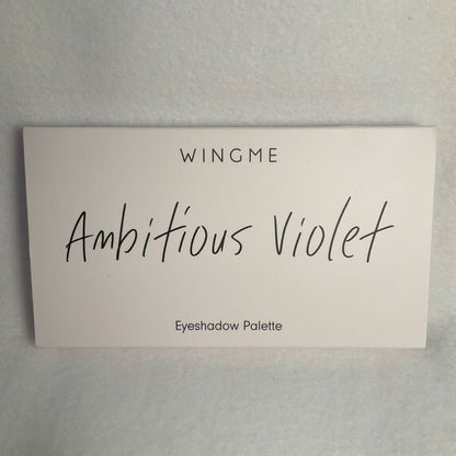 Wingme Ambitious Violet 8-Shade Eyeshadow Palette - Outer Sleeve