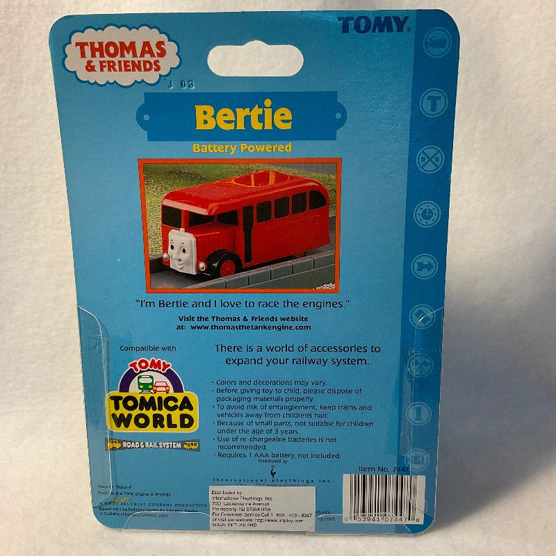 Battery Powered Bertie - TOMY Thomas and Friends - BRAND NEW - Back