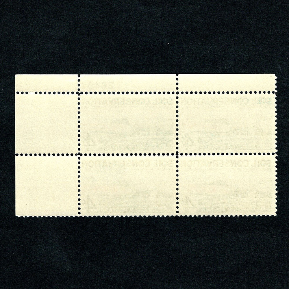 Scott 1133 - Soil Conservation 4-cent US Stamp Plate Block - Back