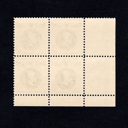 Scott 1148 Thomas G. Masaryk 8-cent US Stamps Plate Block - Back