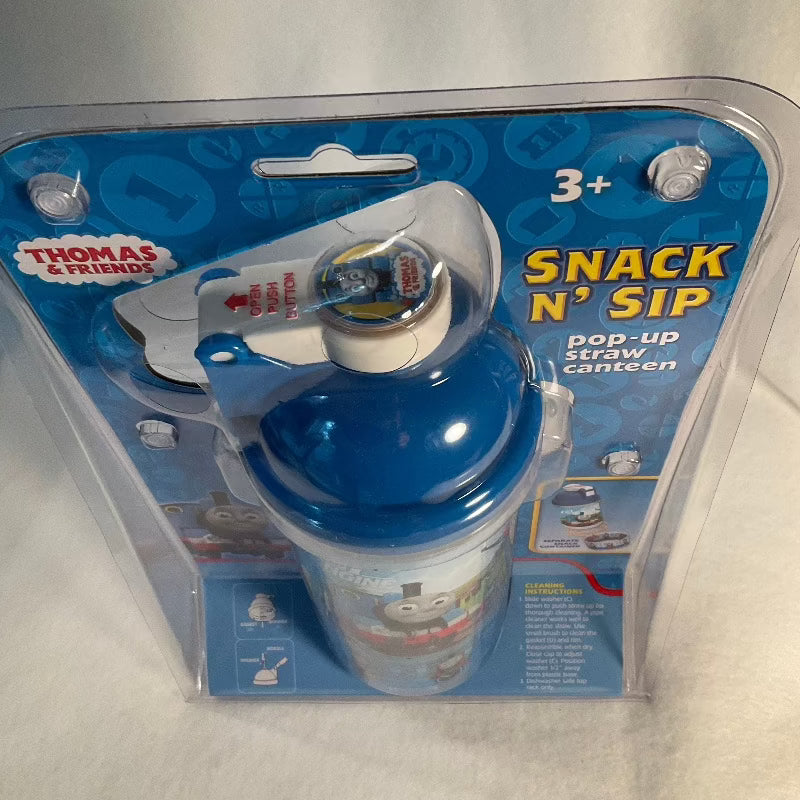 Thomas and Friends - Snack N' Sip Pop-Up Straw Canteen - Top