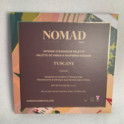 NOMAD - Tuscany 9 Shade Eyeshadow Palette - Back